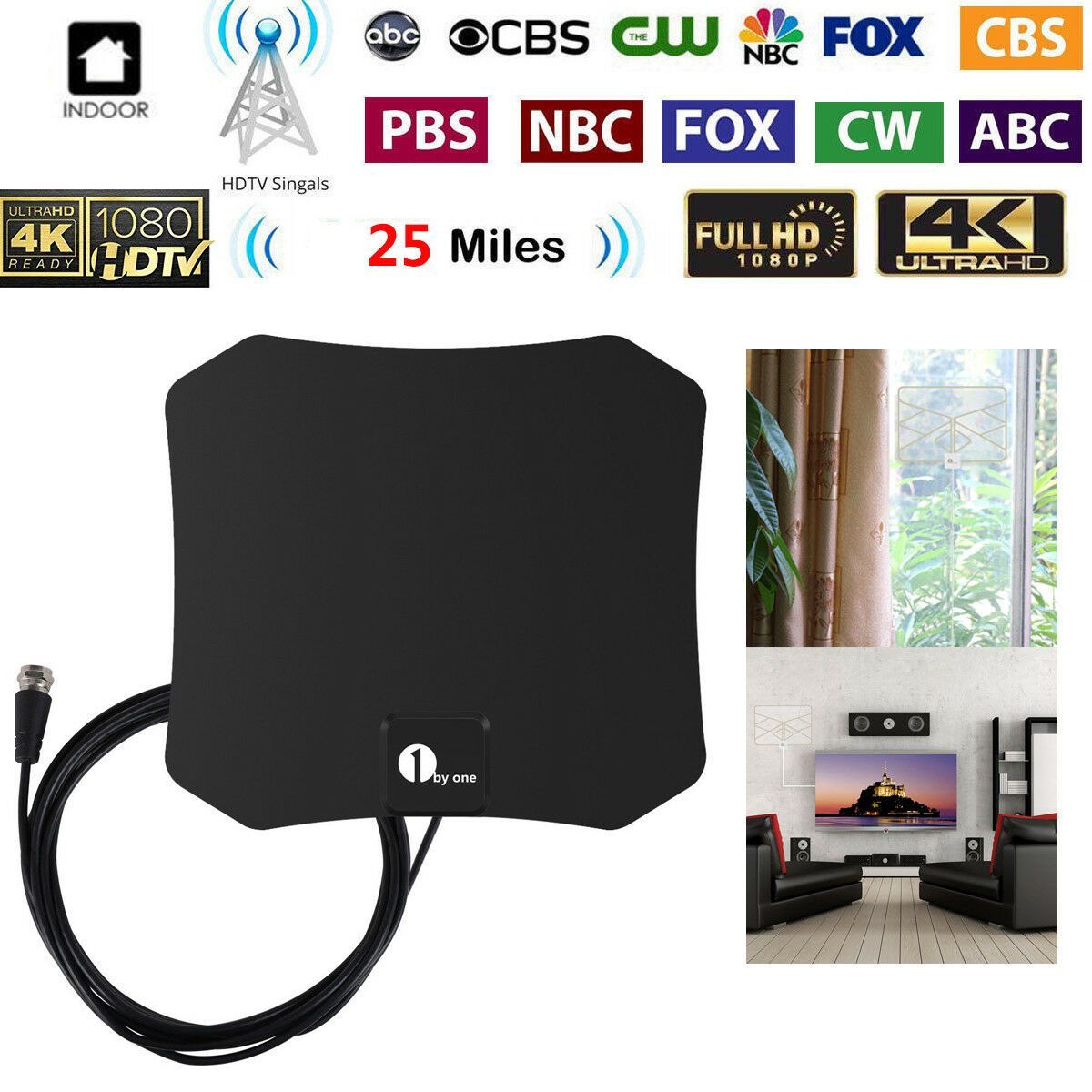 Indoor HDTV Satellite Antenna – Clear and Powerful Reception
