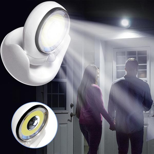Weatherproof LED outdoor light with motion