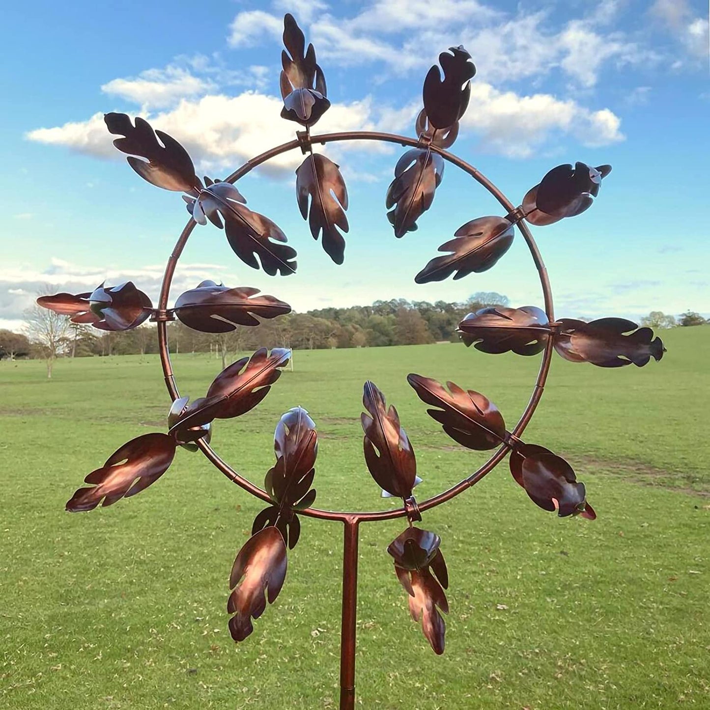 Magical metal windmill: Kinetic wind spinner