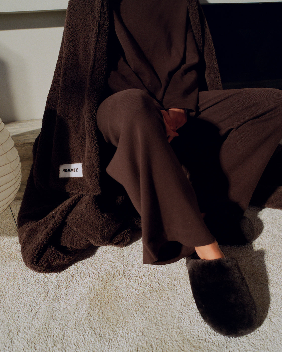Sheepskin Slippers - Chocolate