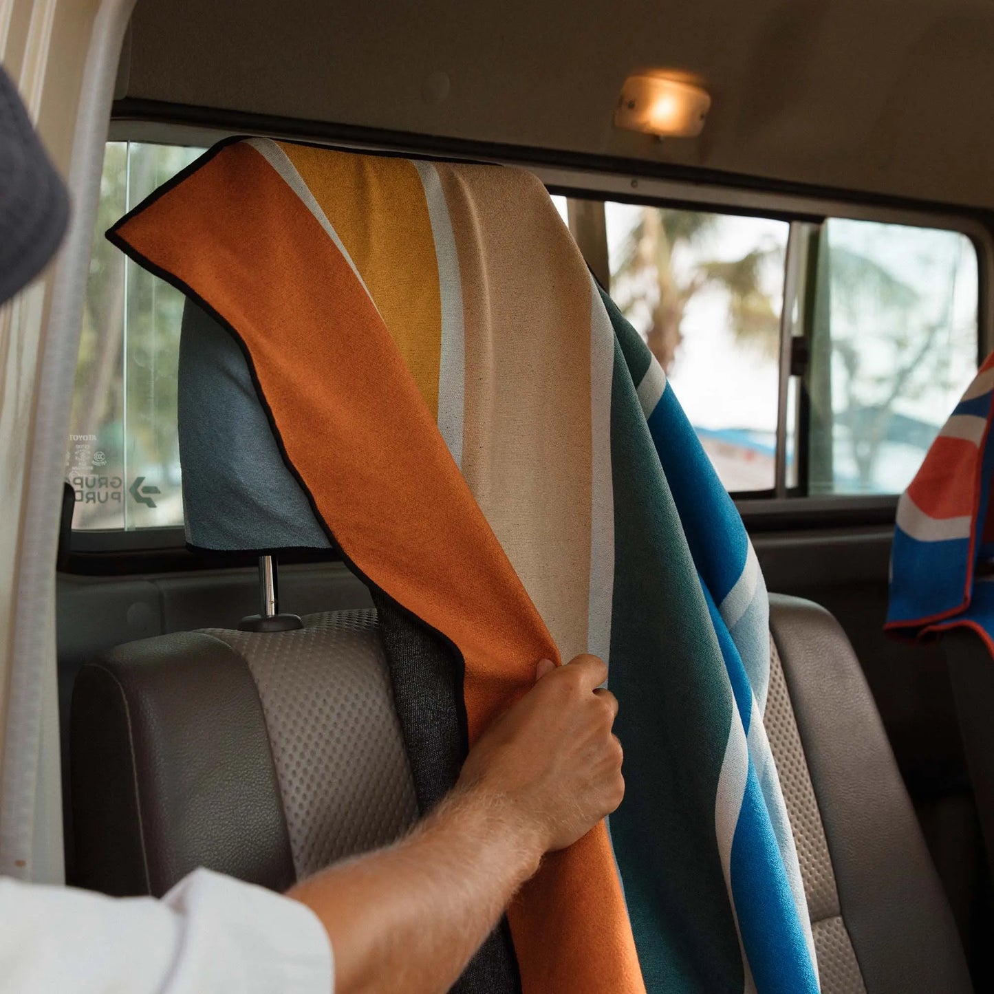 Car Seat Cover Towel: Stripes Retro