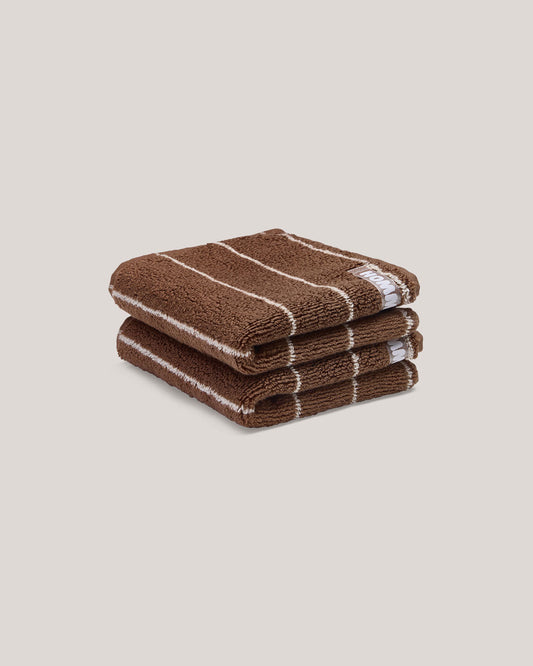 2 Pack Face Washer - Hazelnut