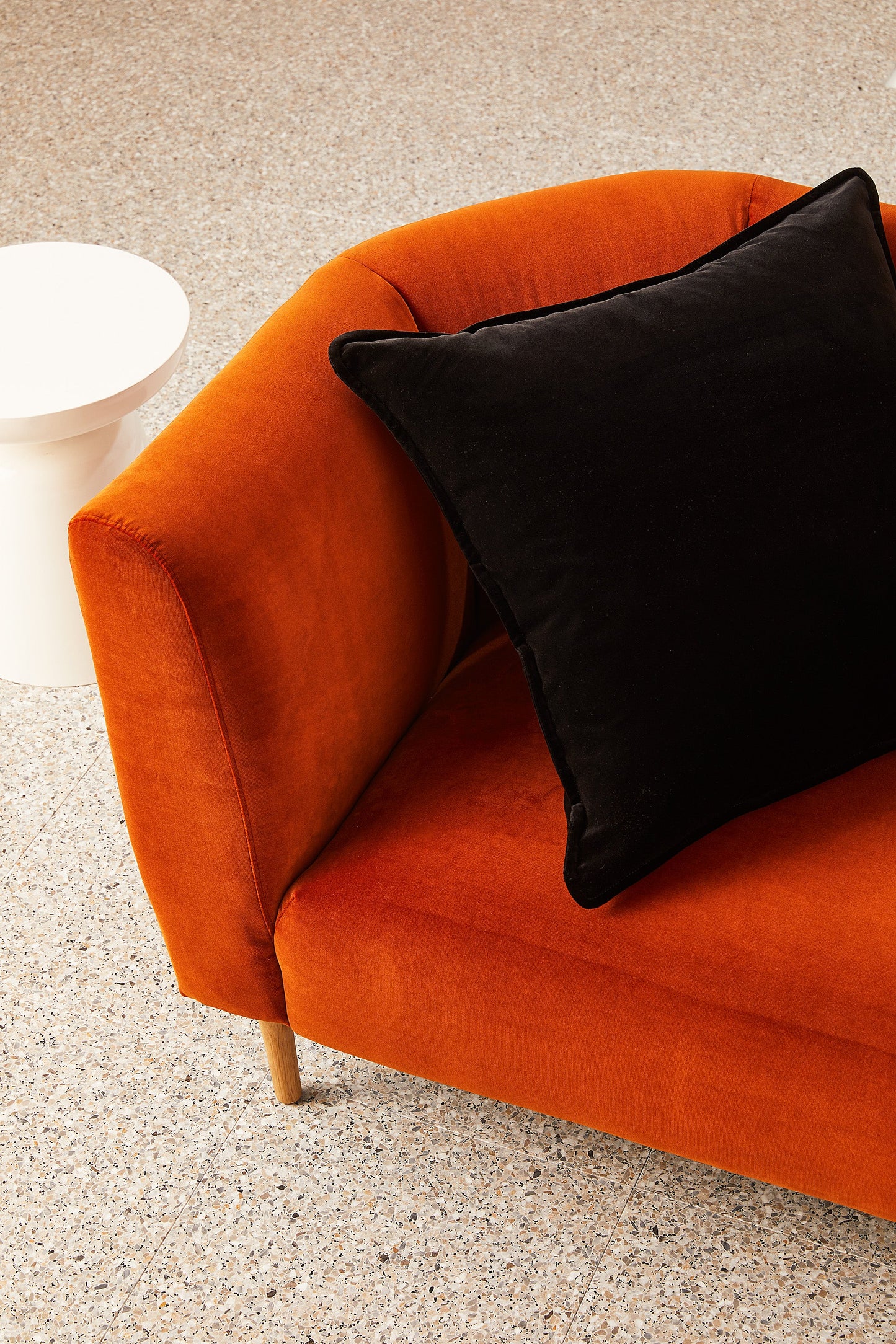 Big Velvet - Black Cat Cushion