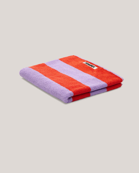 Hand Towel - Grapefruit Stripes