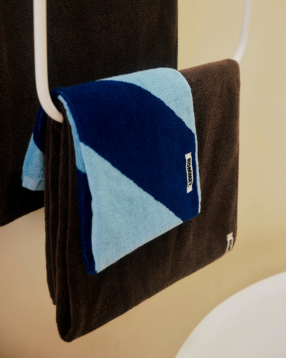 Hand Towel - Blueberry Stripes
