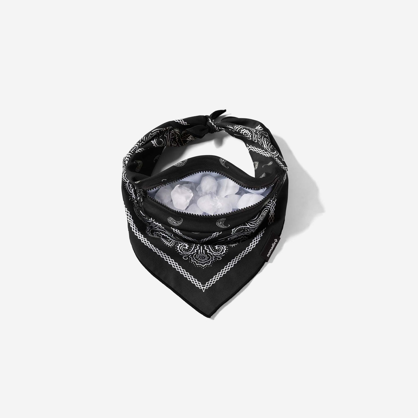 Ice Bandana Towel: Paisley Black