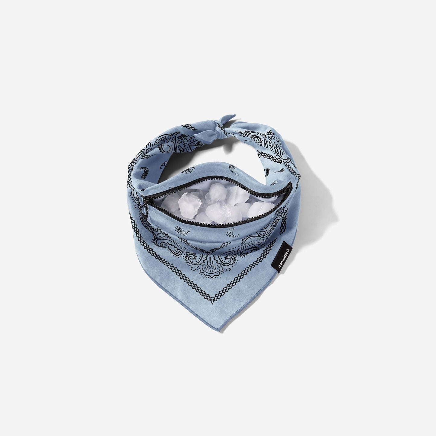 Ice Bandana Towel: Paisley Pale Blue