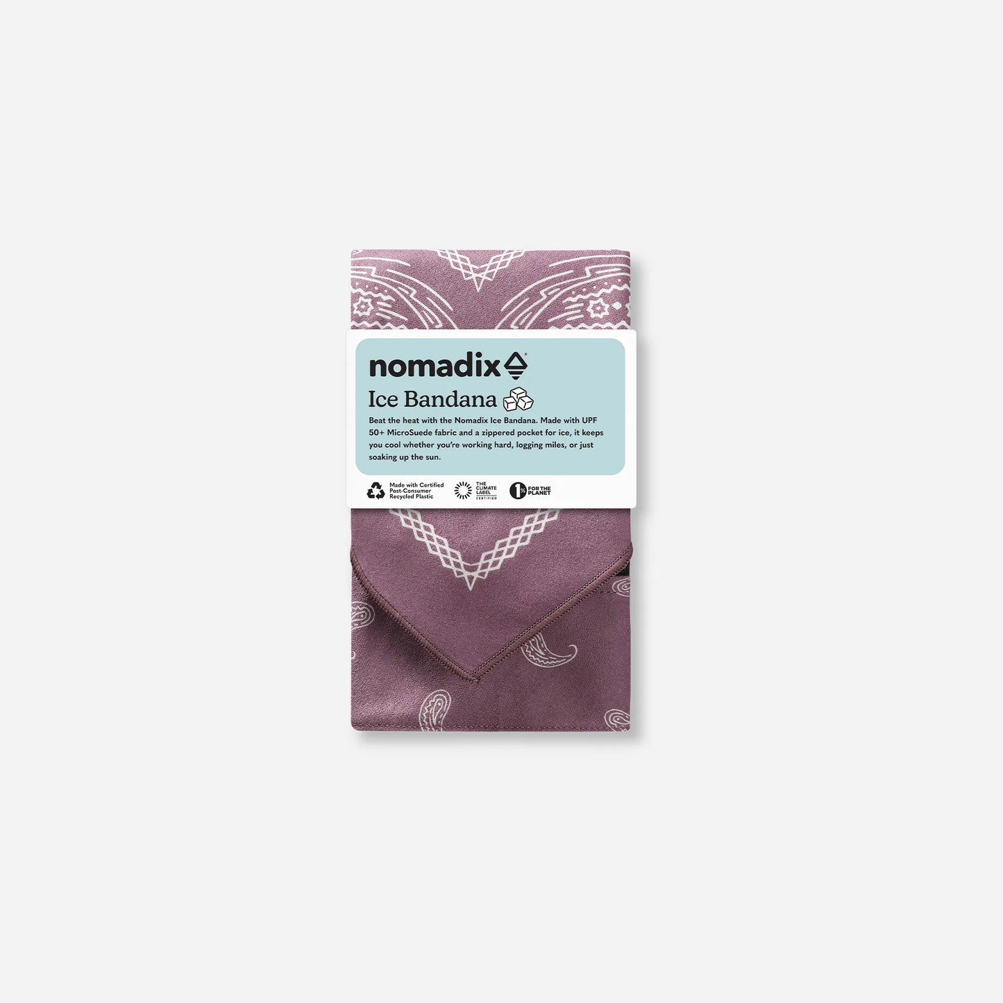 Ice Bandana Towel: Paisley Iron Ore
