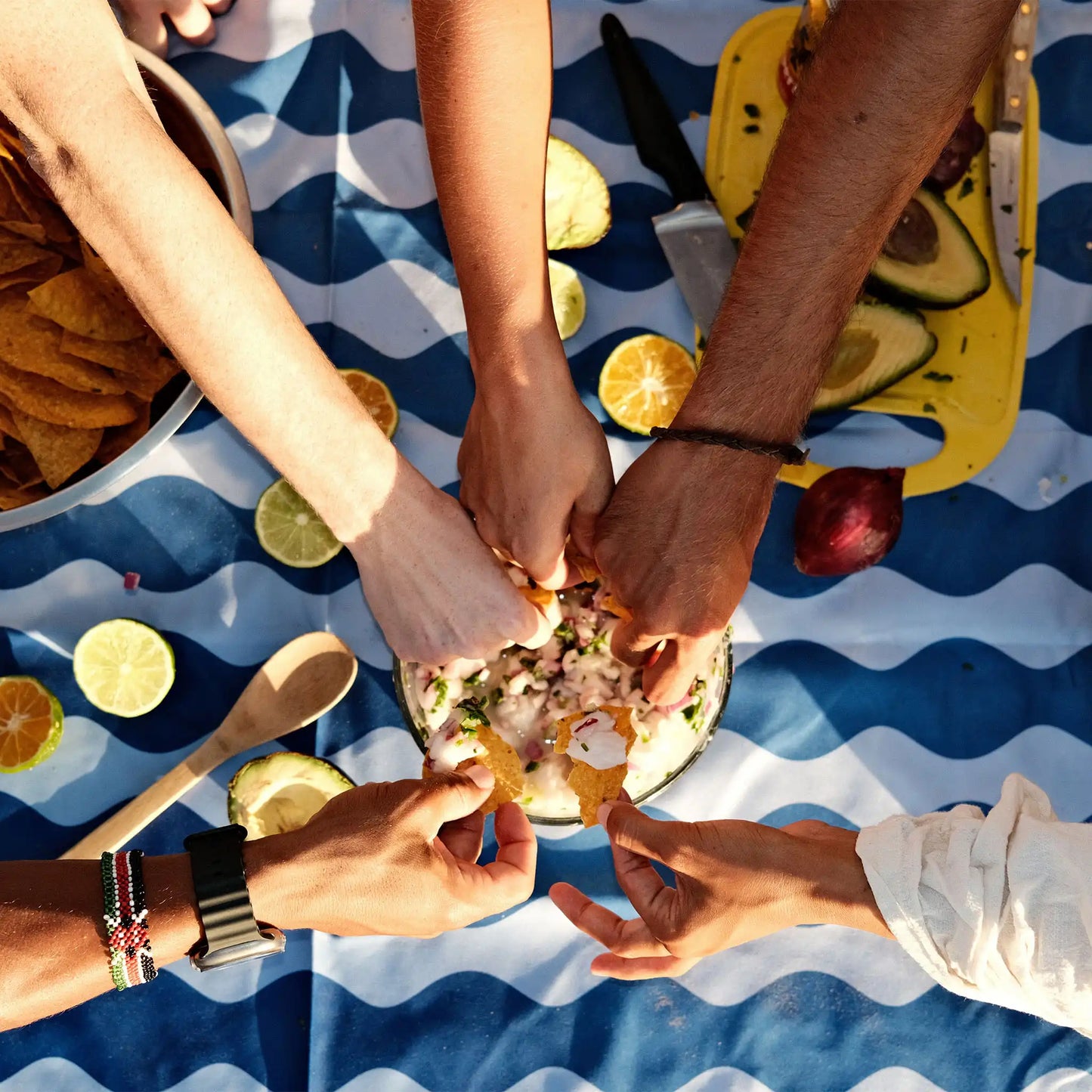 Festival Blanket: Slack Tide Coastal Blue