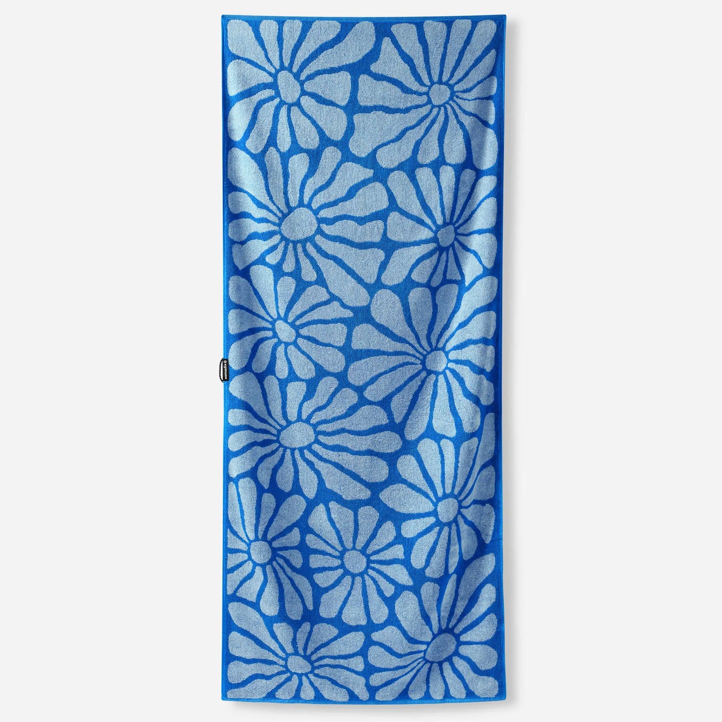 Organic Cotton Beach Towel: Lazy Daisy Stellar Coastal Blue