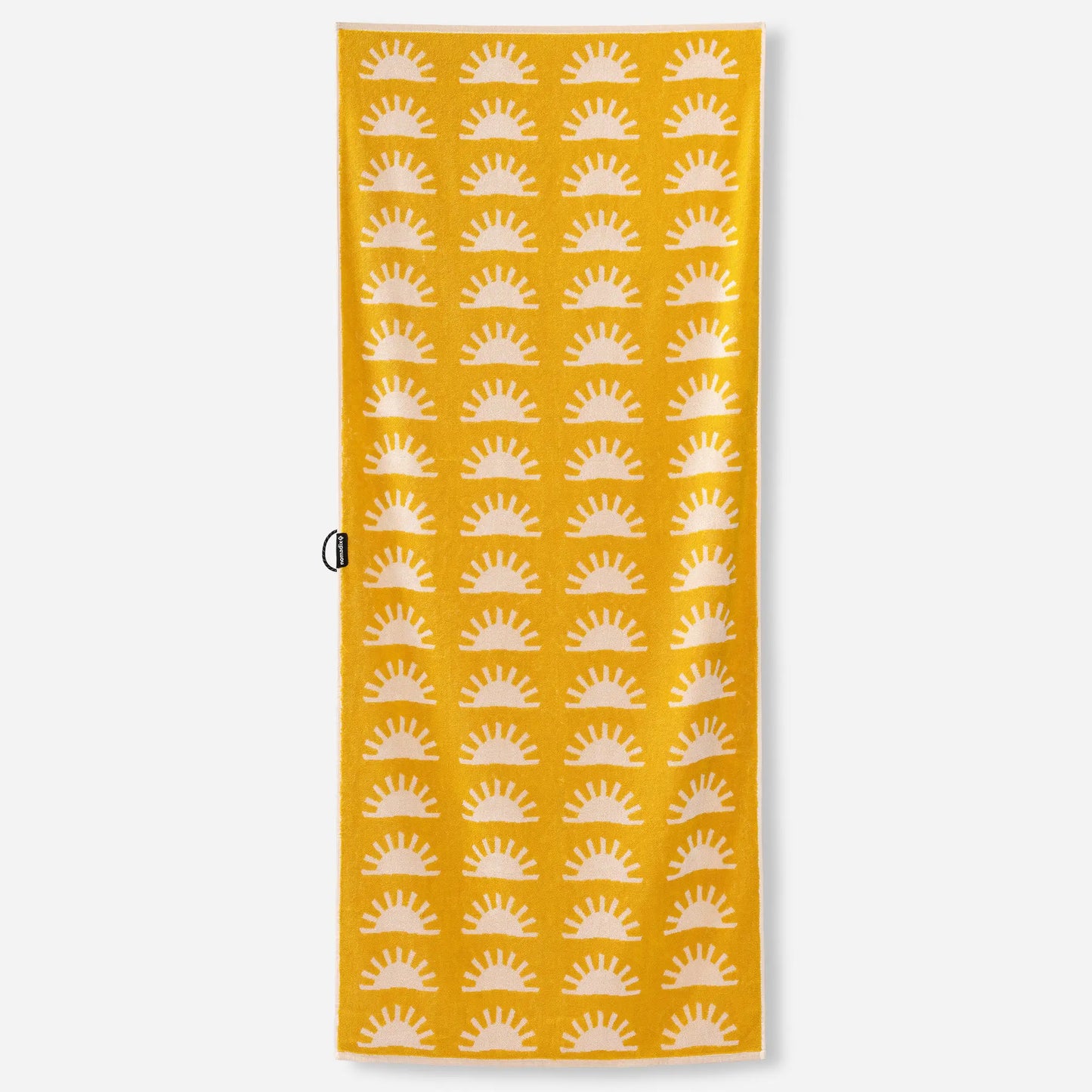 Organic Cotton Beach Towel: Sunshine Amber Sun