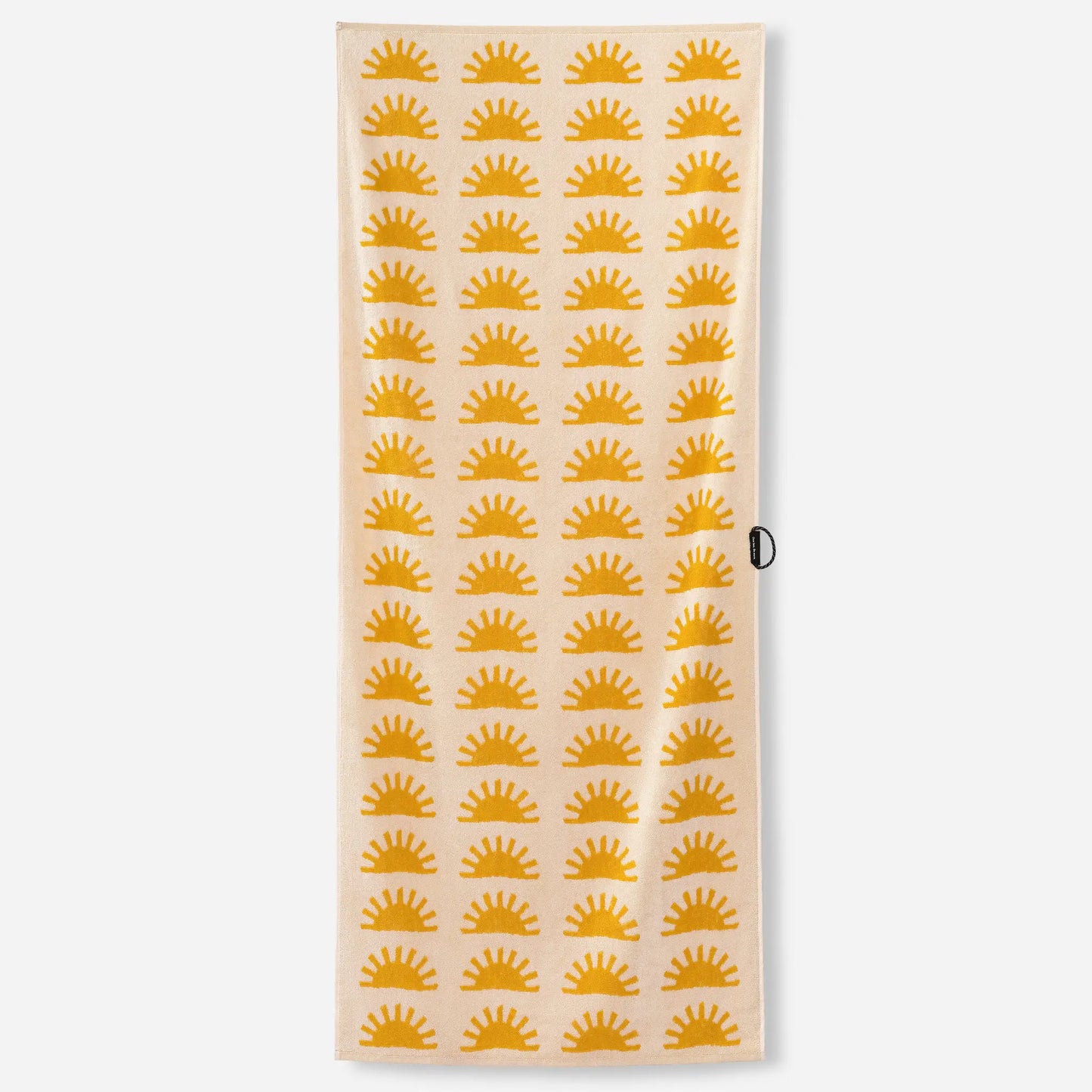 Organic Cotton Beach Towel: Sunshine Amber Sun