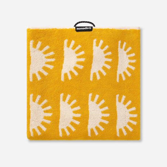 Organic Cotton Beach Towel: Sunshine Amber Sun