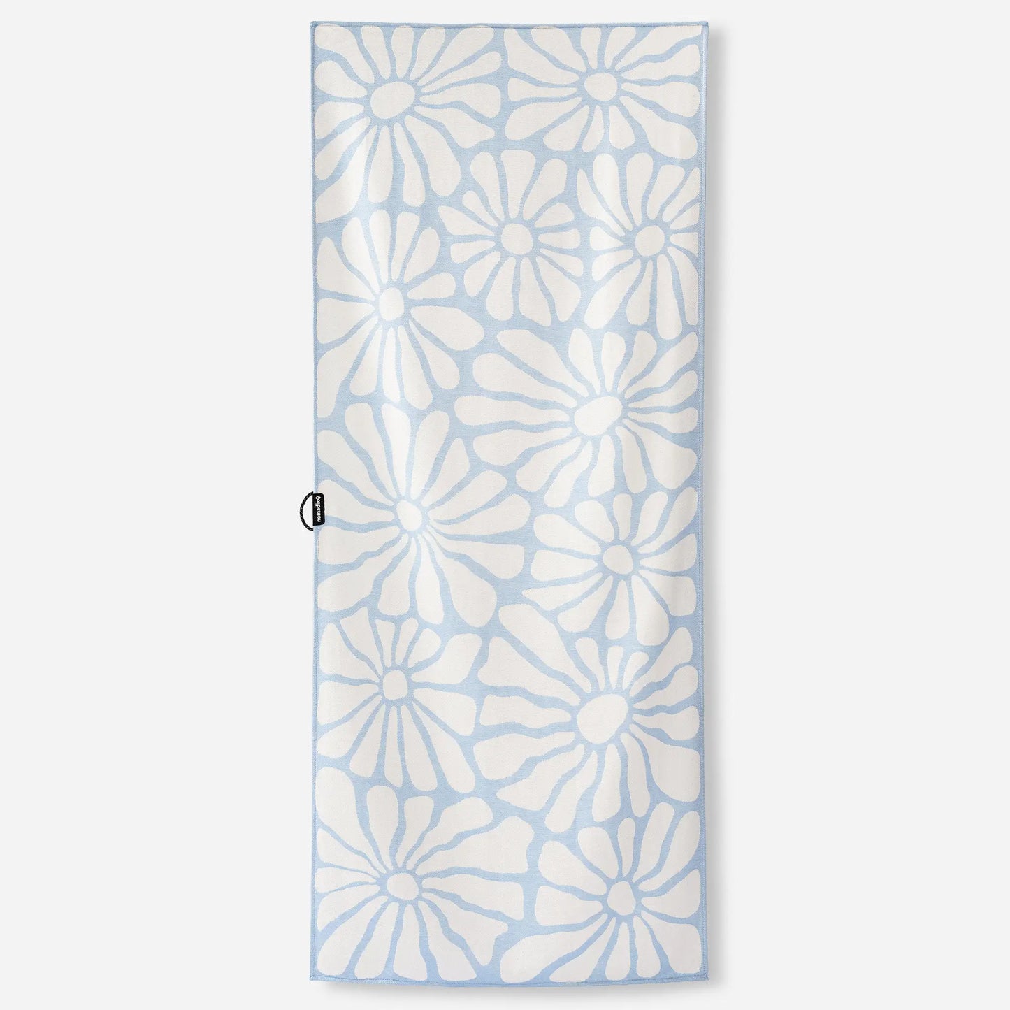 Organic Cotton Travel Towel: Lazy Daisy Coastal Blue