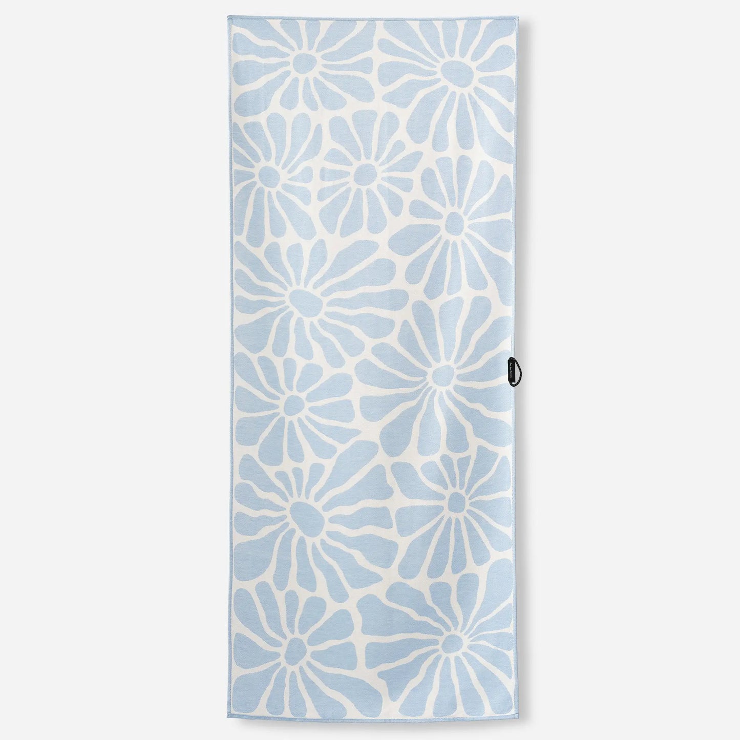 Organic Cotton Travel Towel: Lazy Daisy Coastal Blue