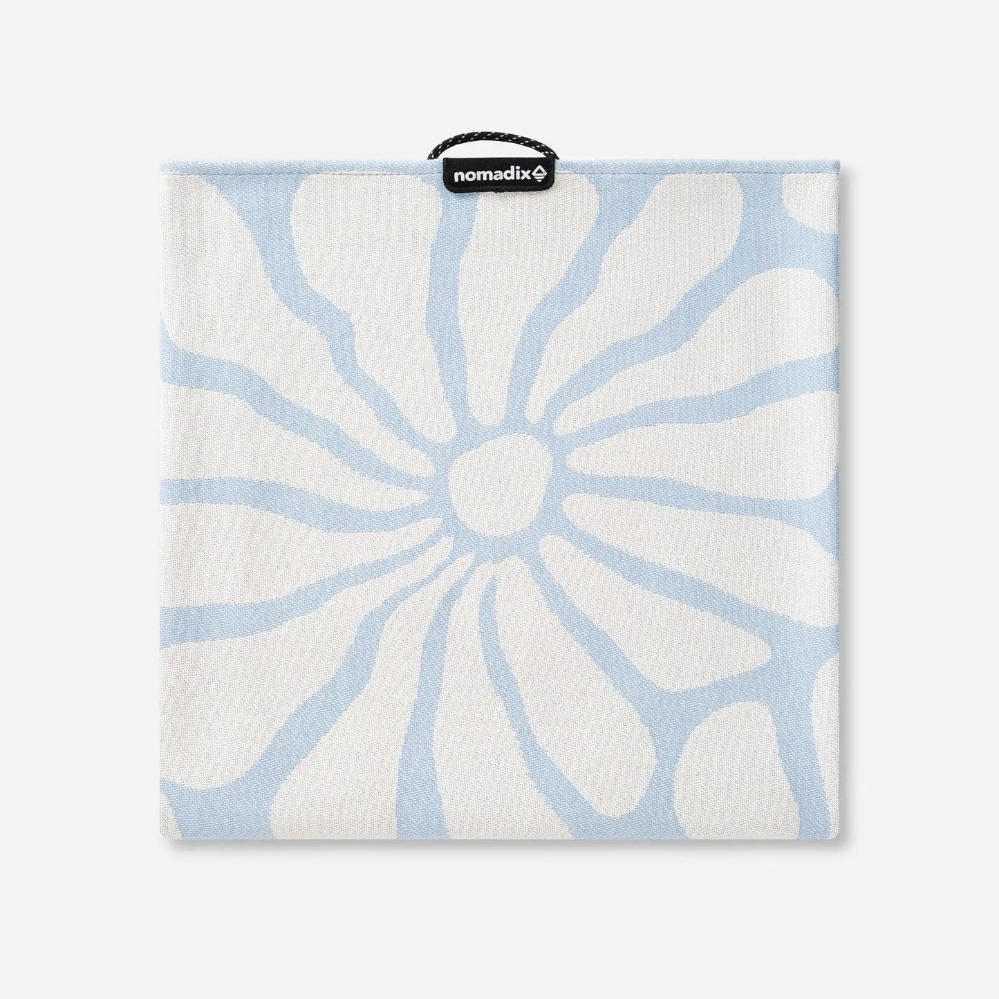 Organic Cotton Travel Towel: Lazy Daisy Coastal Blue