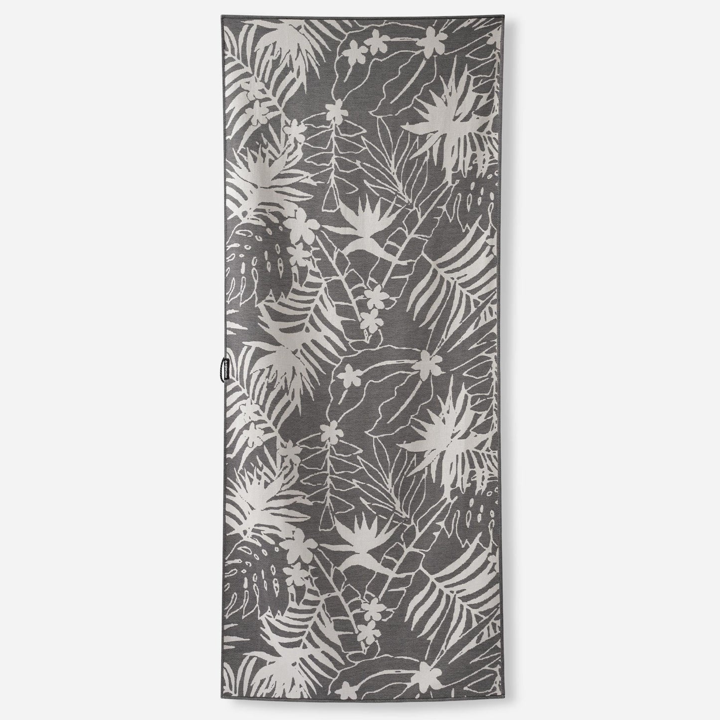 Organic Cotton Travel Towel: Retro Palms Black