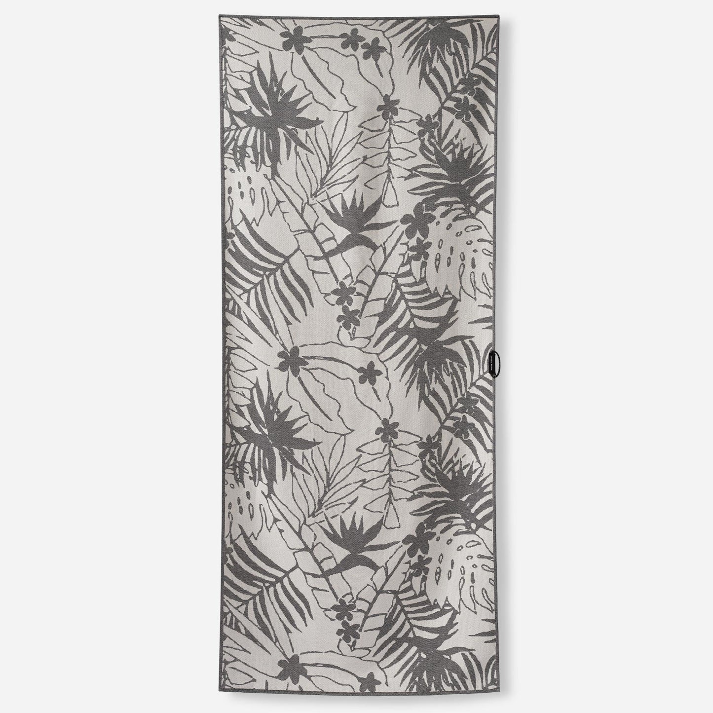 Organic Cotton Travel Towel: Retro Palms Black