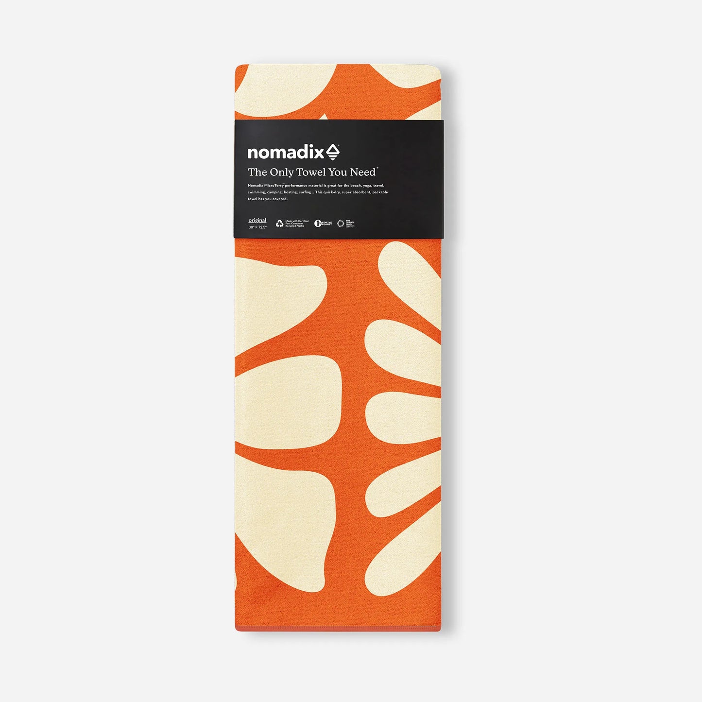 Original Towel: Big Flowers Expedition Orange