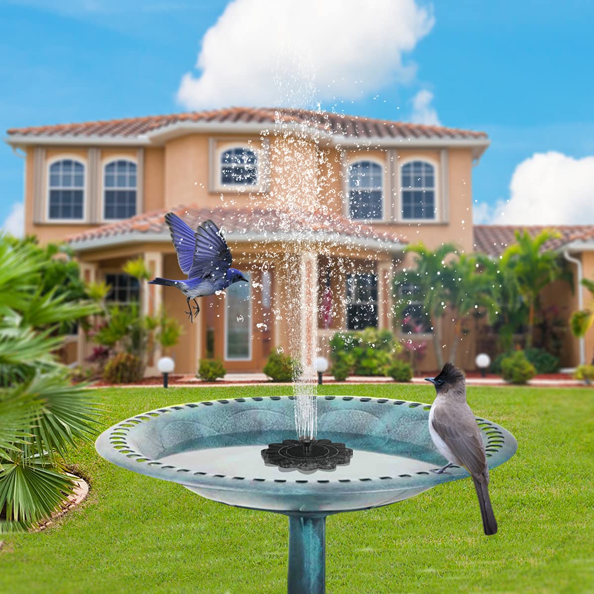 Flower-Shaped Water Fountain For Ponds And