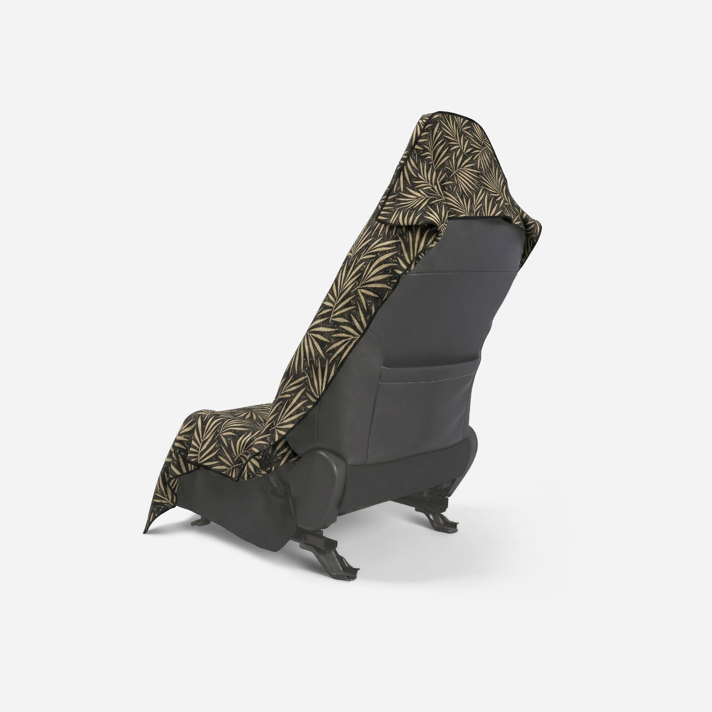 Car Seat Cover Towel: Heritage Palm Black and Tan