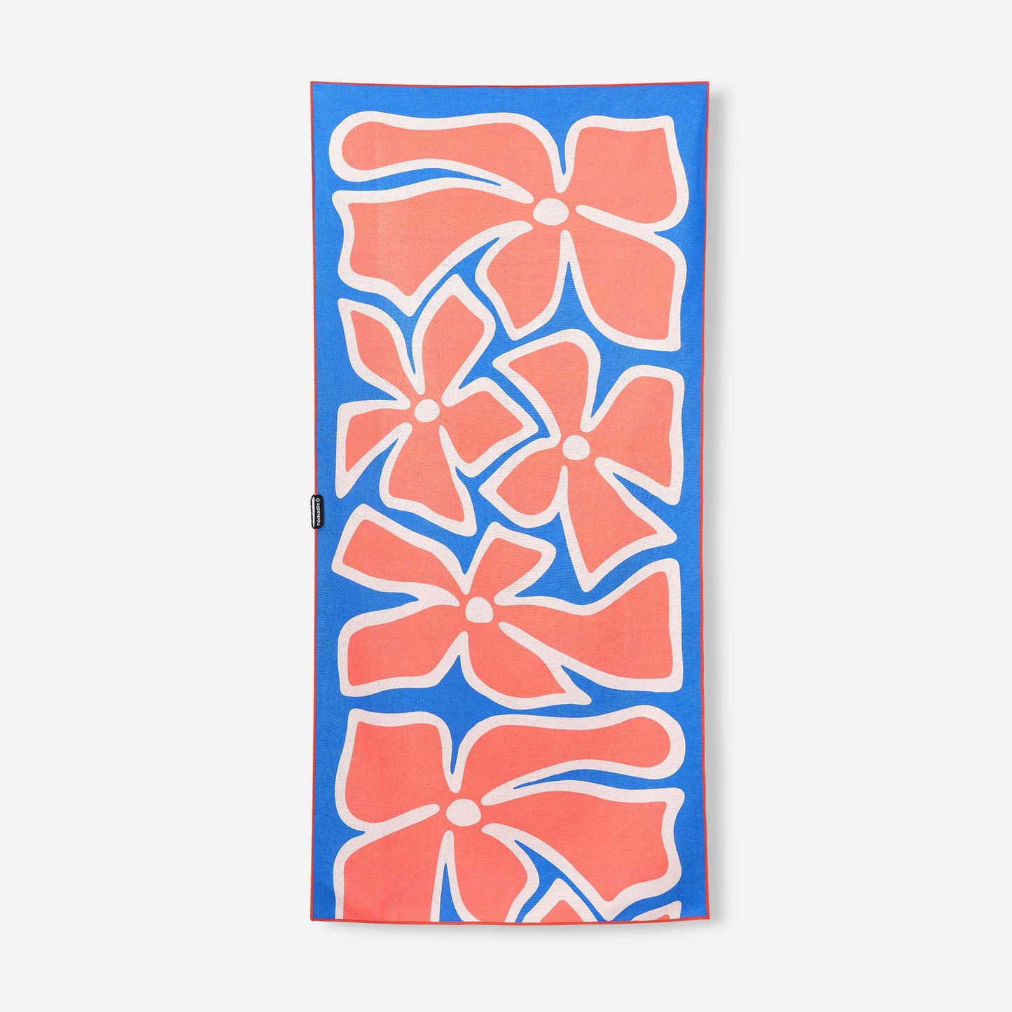 Car Seat Cover Towel: Wild Flowers Stellar Blue Red