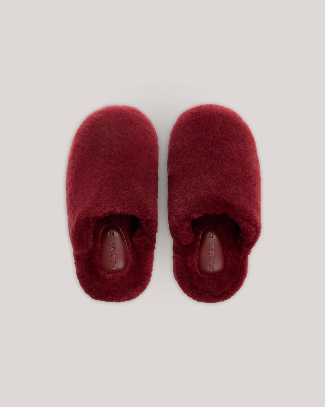 Sheepskin Slippers - Wine