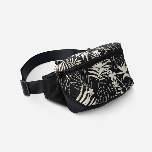 Fanny Pack: Retro Palms Black