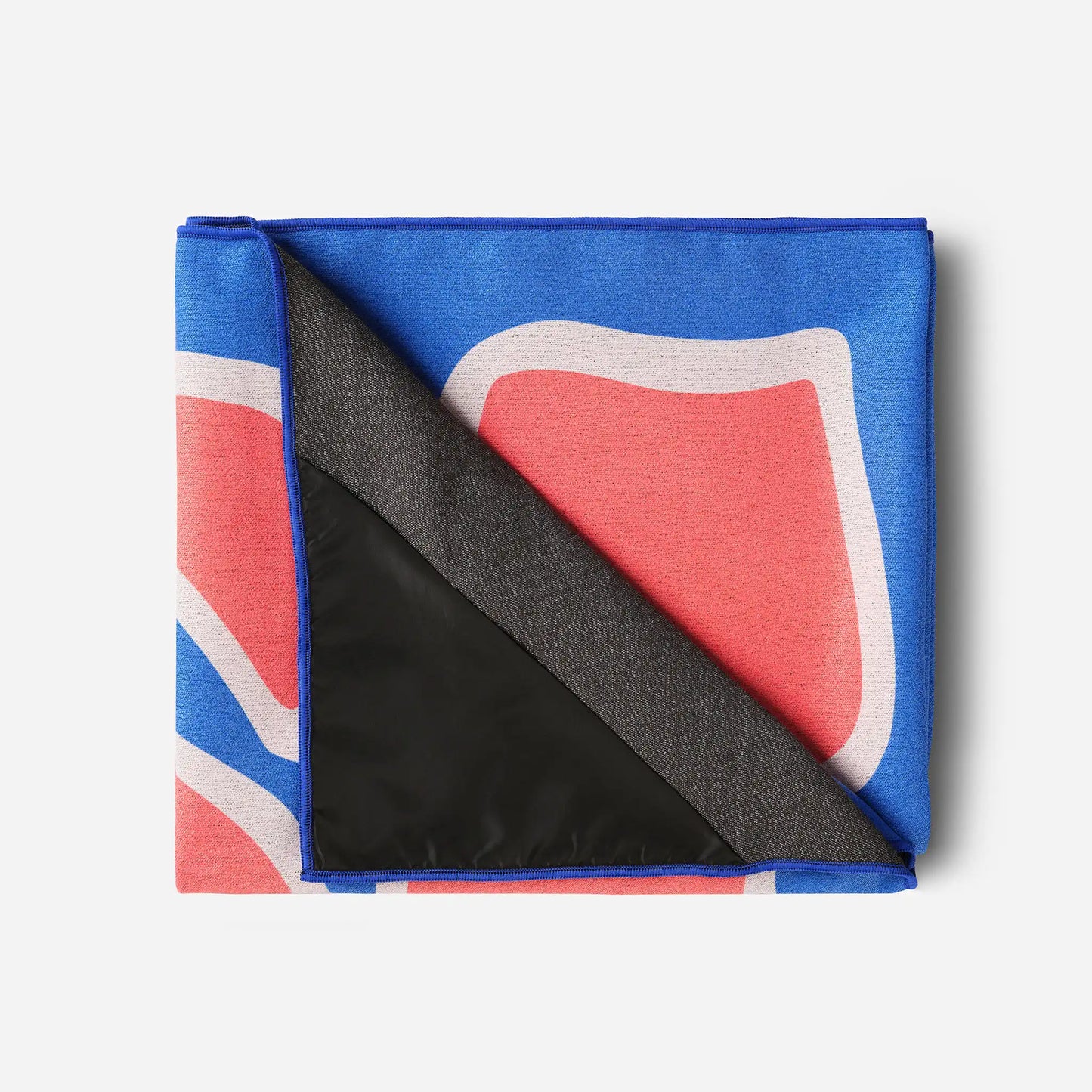 Blanket Towel: Wild Flowers Stellar Blue Red
