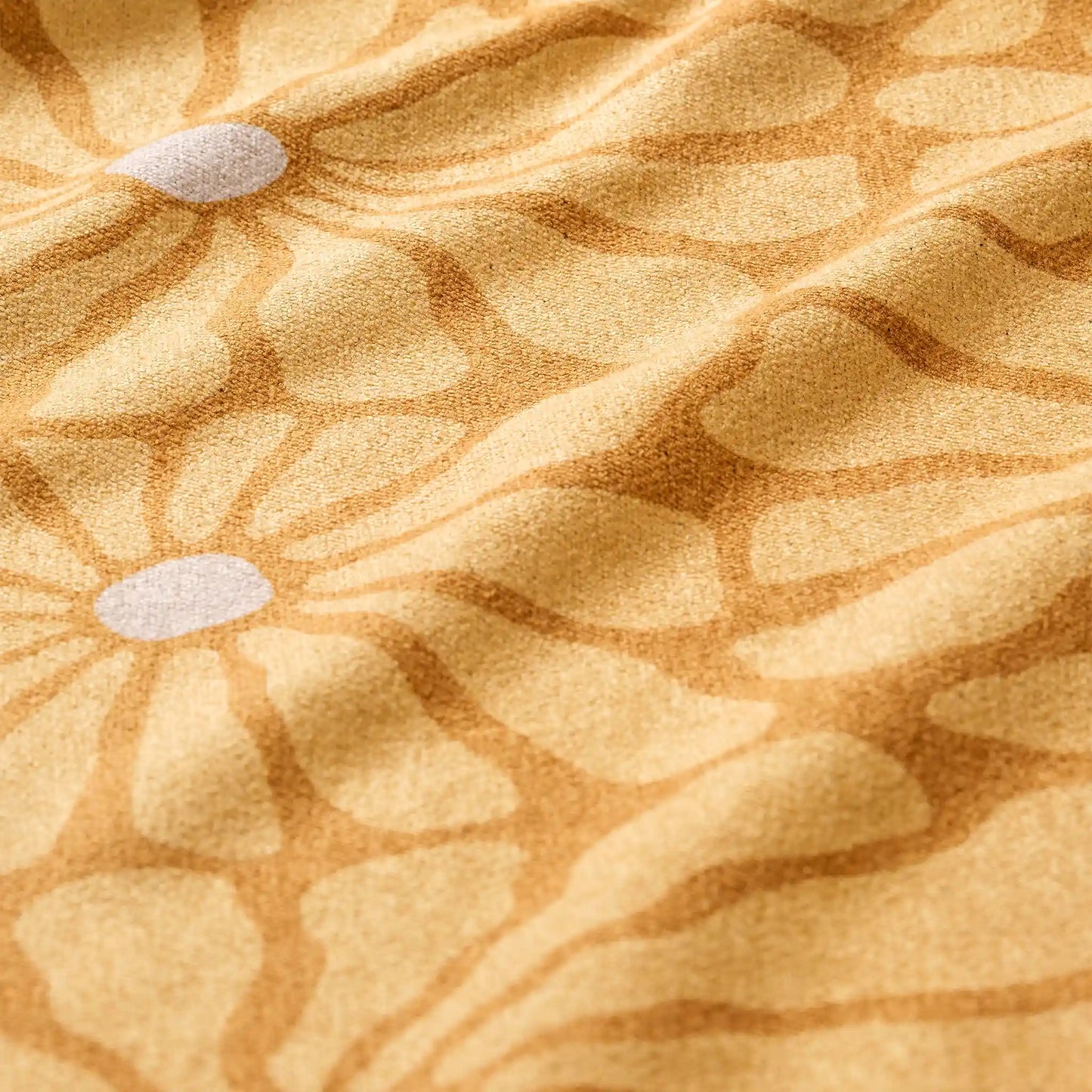 Hand Towel: Lazy Daisy Gold
