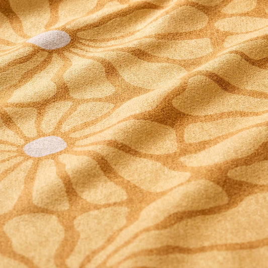 Hand Towel: Lazy Daisy Gold