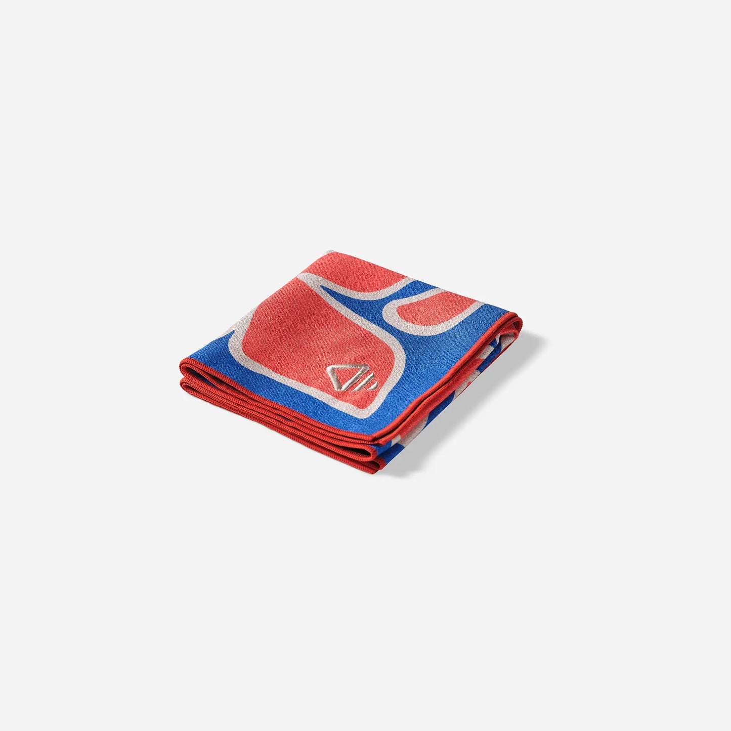 Hand Towel: Wild Flowers Stellar Blue Red