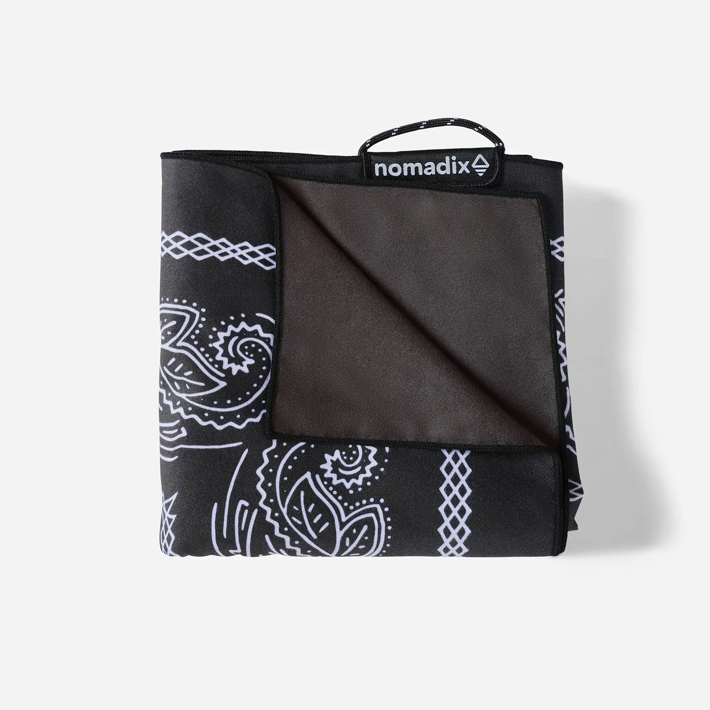 Ultralight Towel: Paisley Black