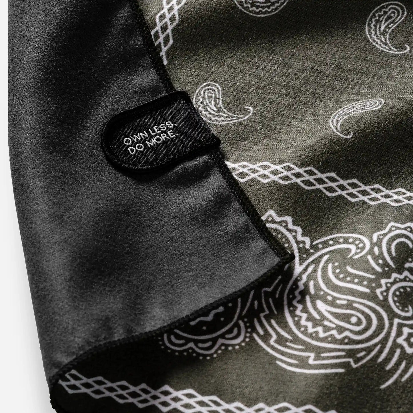 Bandana Towel: Paisley Forest Green