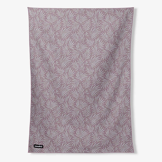 Blanket Towel: Heritage Palm Warm Blue Earth