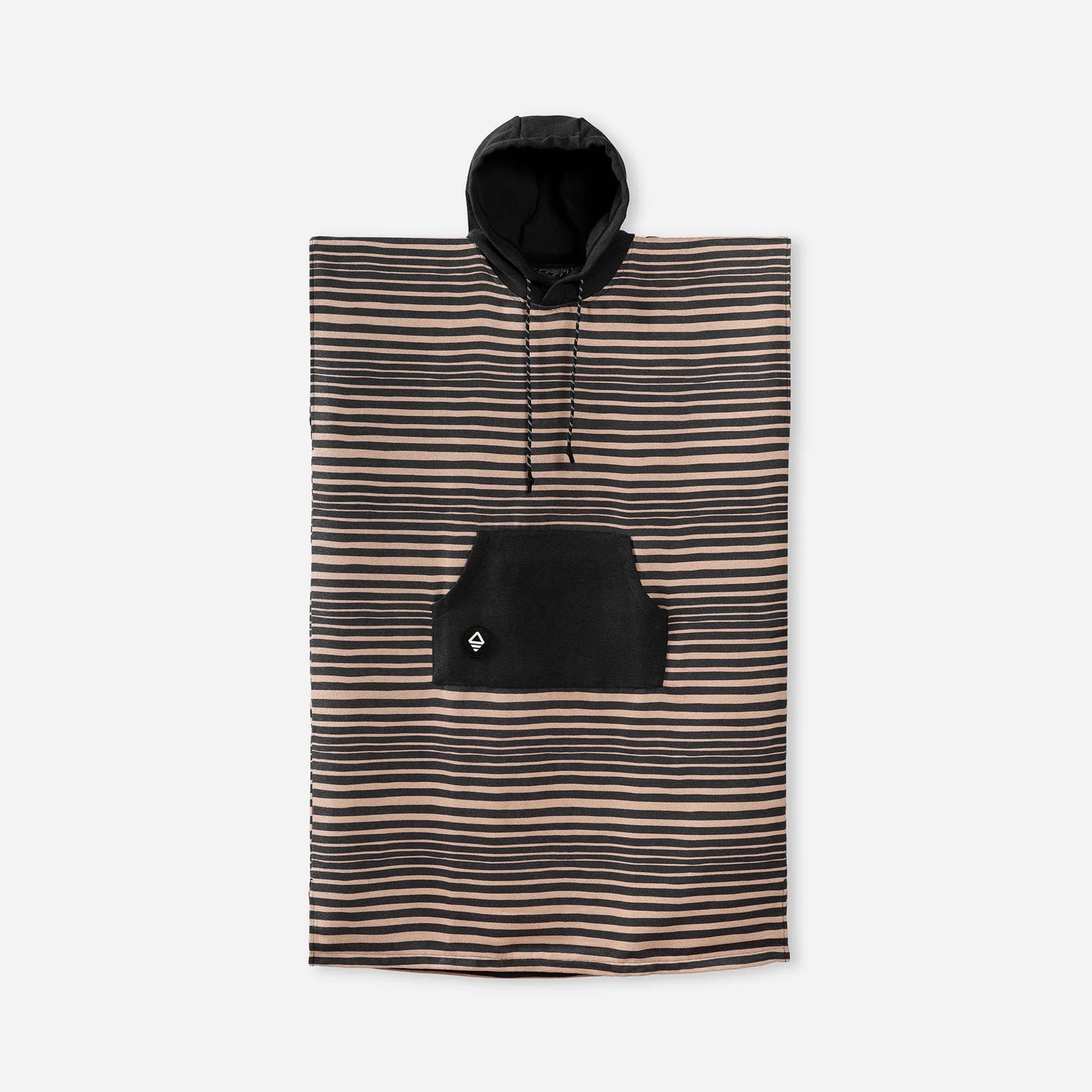 Changing Poncho: Heritage Stripe Black and Tan
