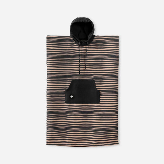 Changing Poncho: Heritage Stripe Black and Tan