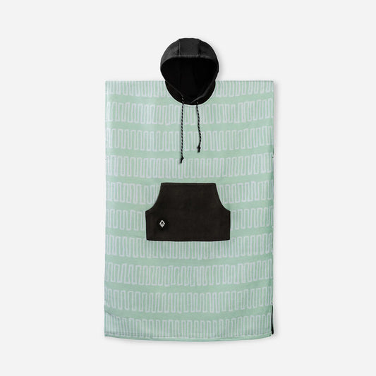 Changing Poncho: Switchback Seafoam Green
