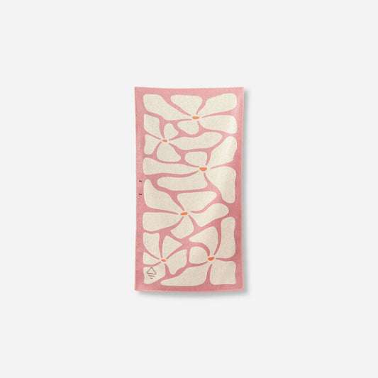 Hand Towel: Happy Flowers Desert Clay