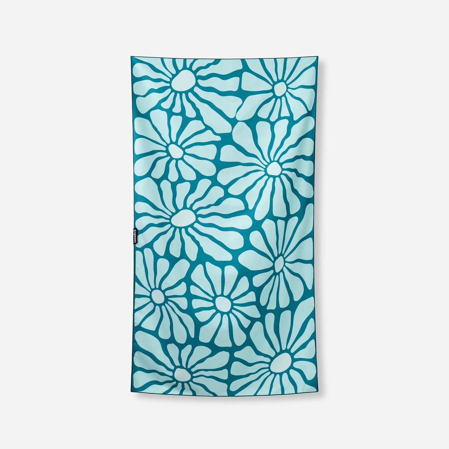 Ultralight Towel: Lazy Daisy Seafoam Green