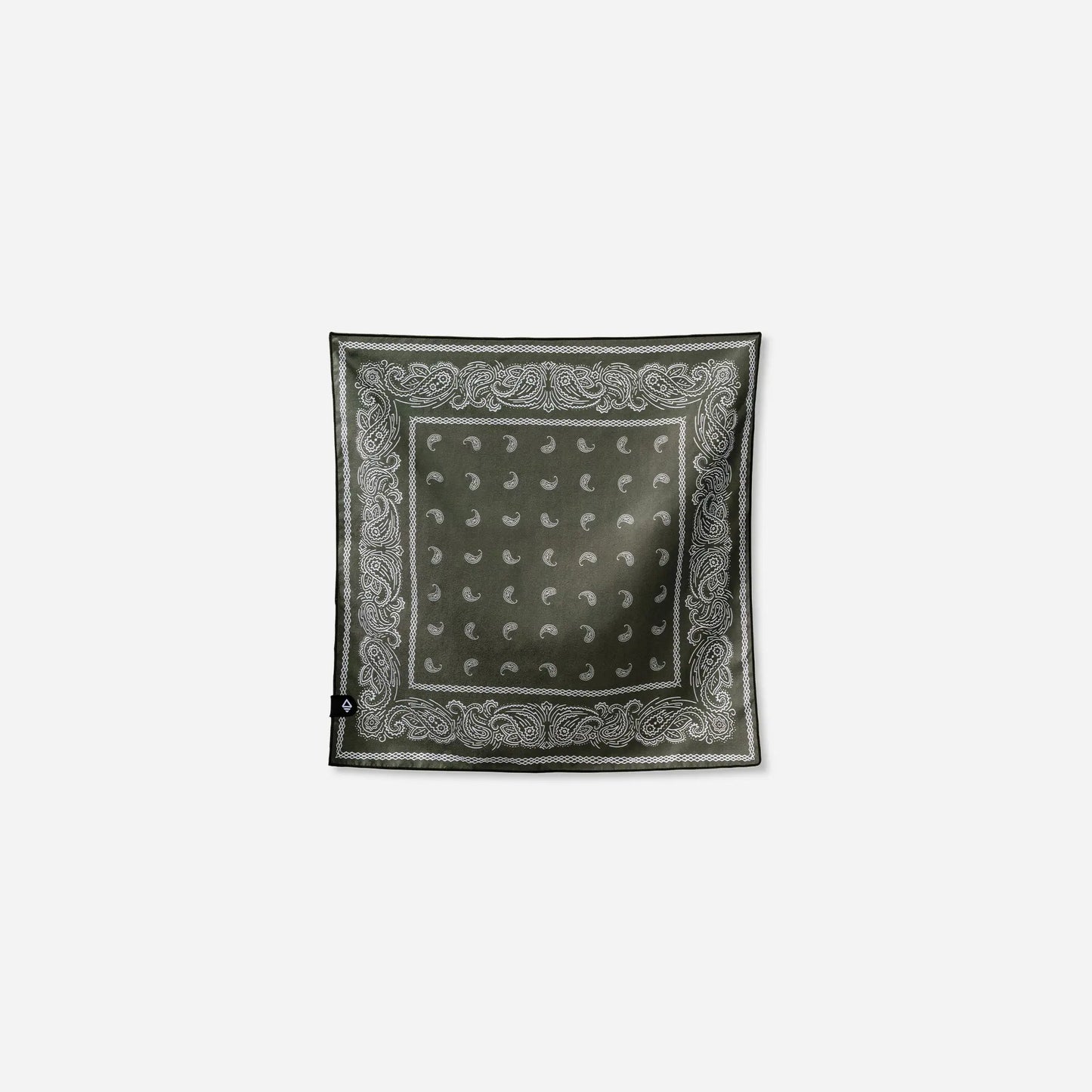 Bandana Towel: Paisley Forest Green