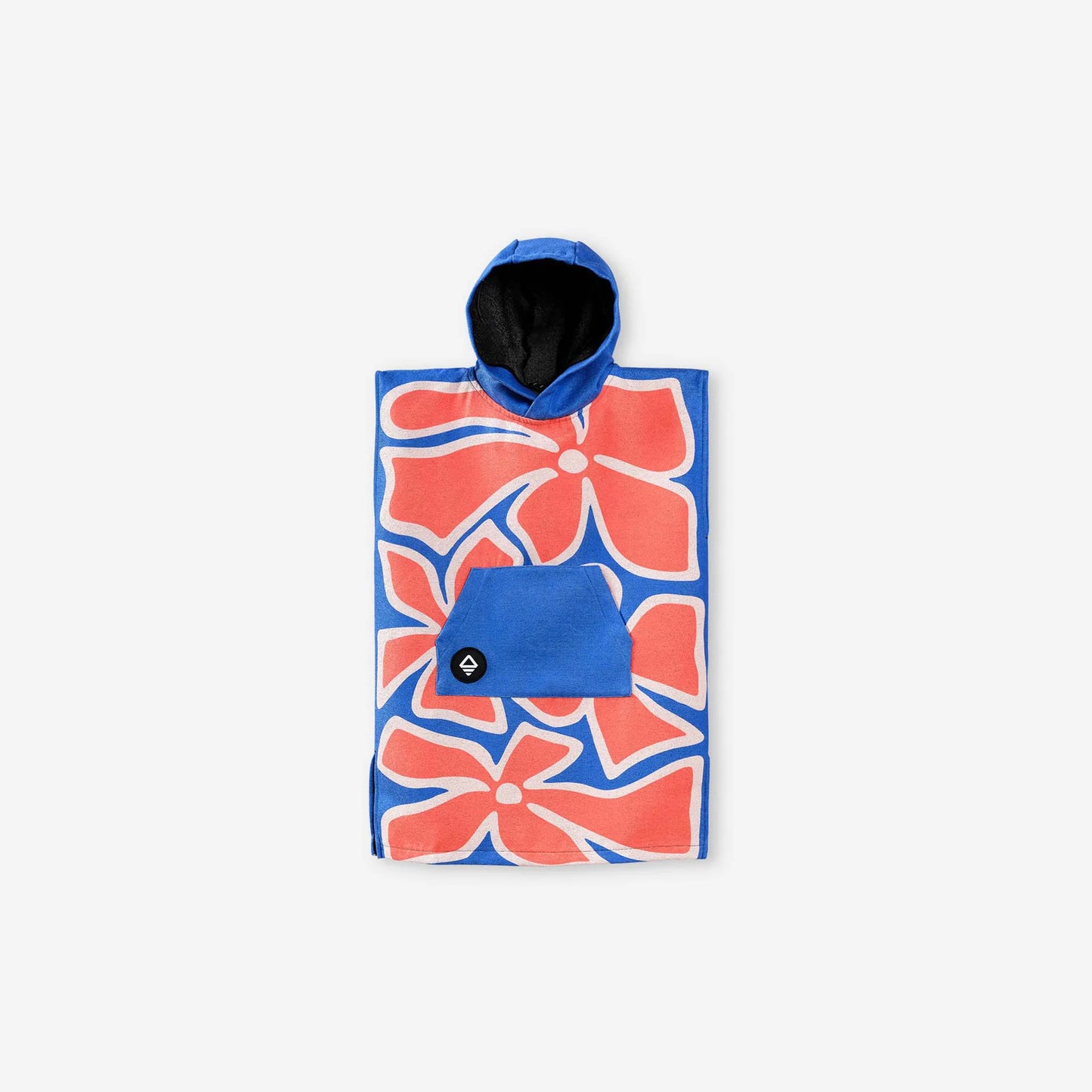 Kids Changing Poncho: Wild Flowers Stellar Blue Red