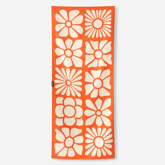 Original Towel: Big Flowers Expedition Orange
