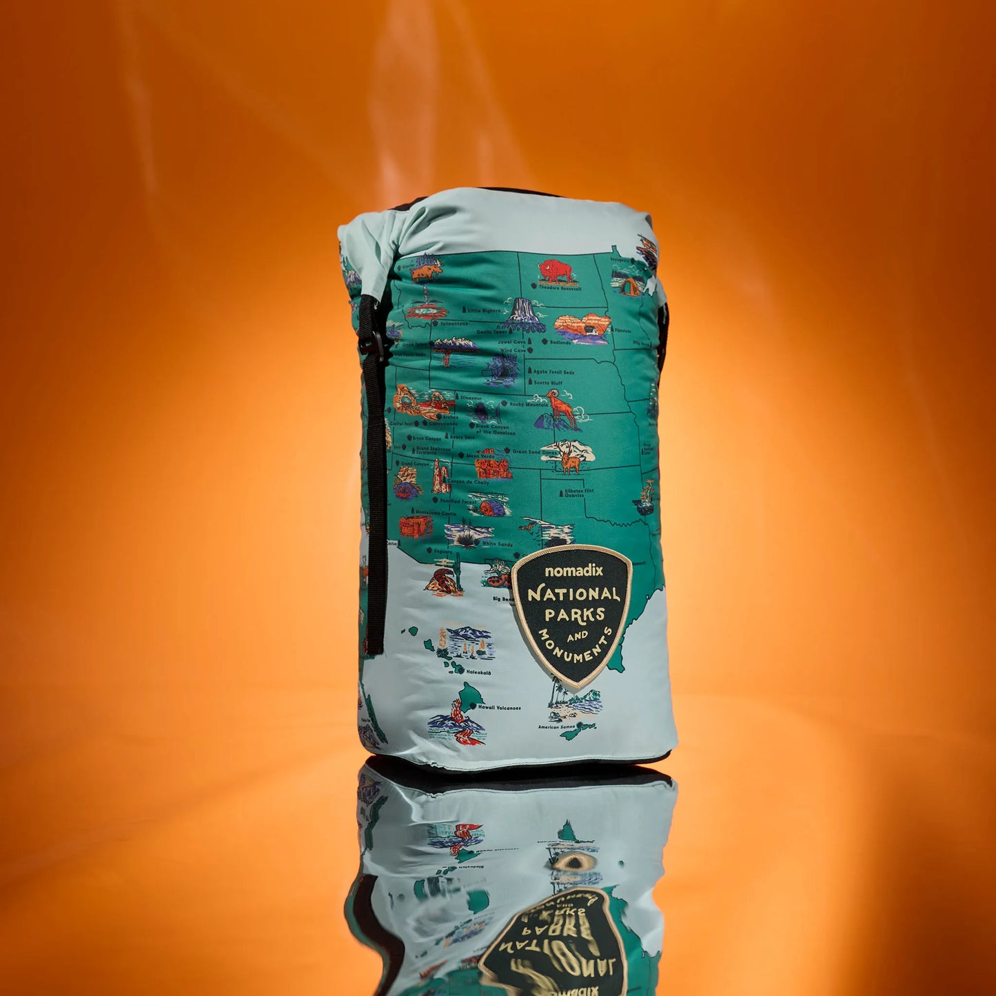 Graphene Puffer Blanket: National Parks and Monuments Map