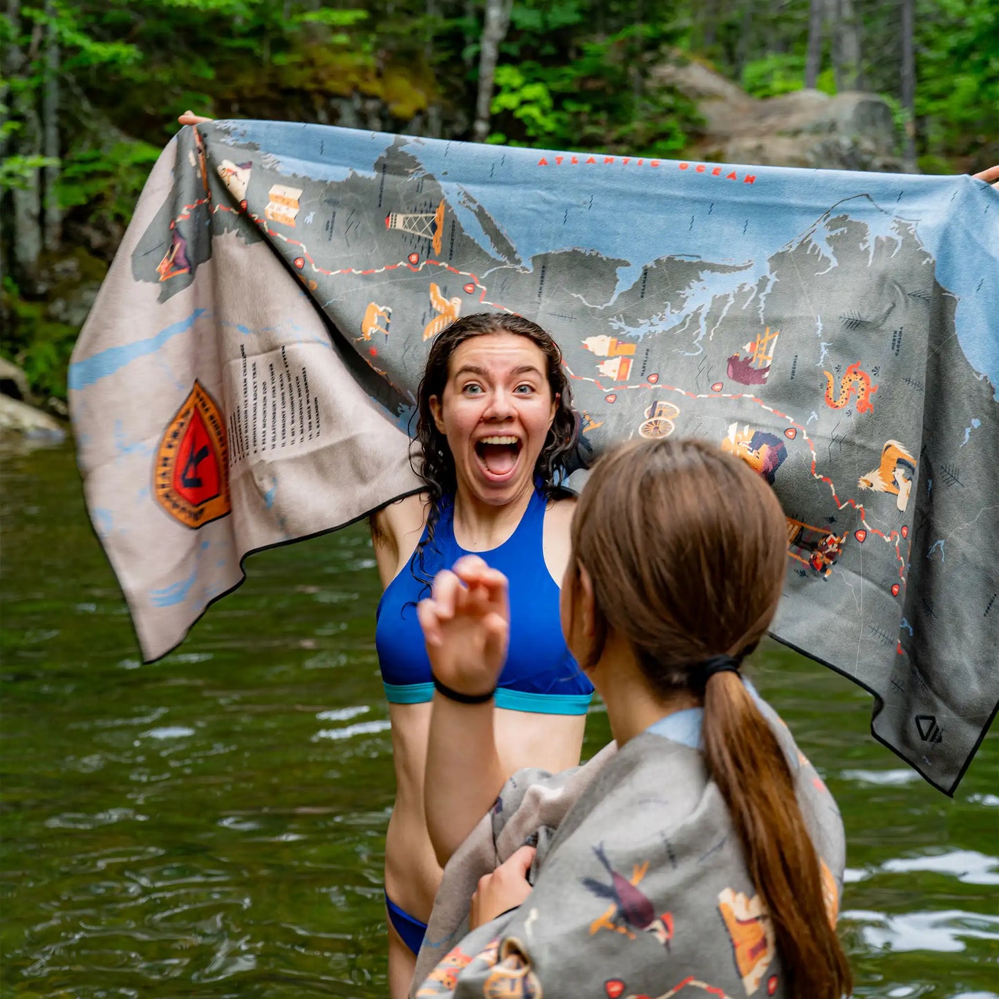 Original Towel: Appalachian Trail Map x AMC