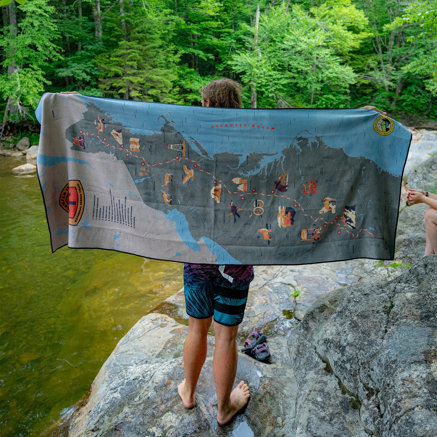 Original Towel: Appalachian Trail Map x AMC