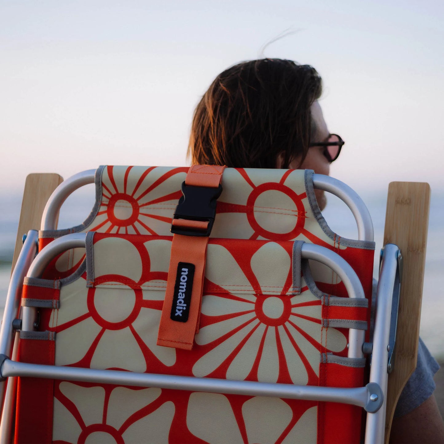 Easy Chair: Big Flowers Expedition Orange