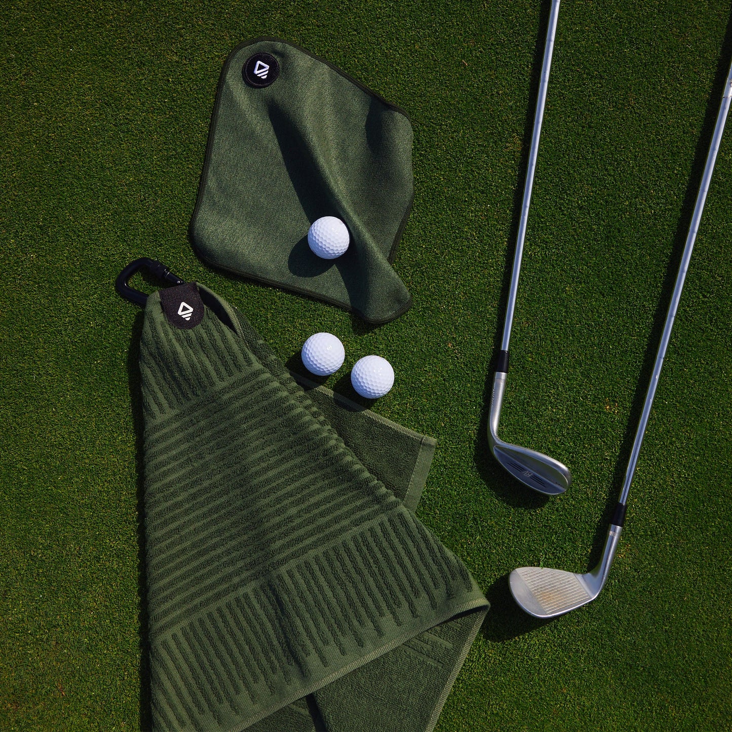 Golf Towel Set: Fairway Grass Green