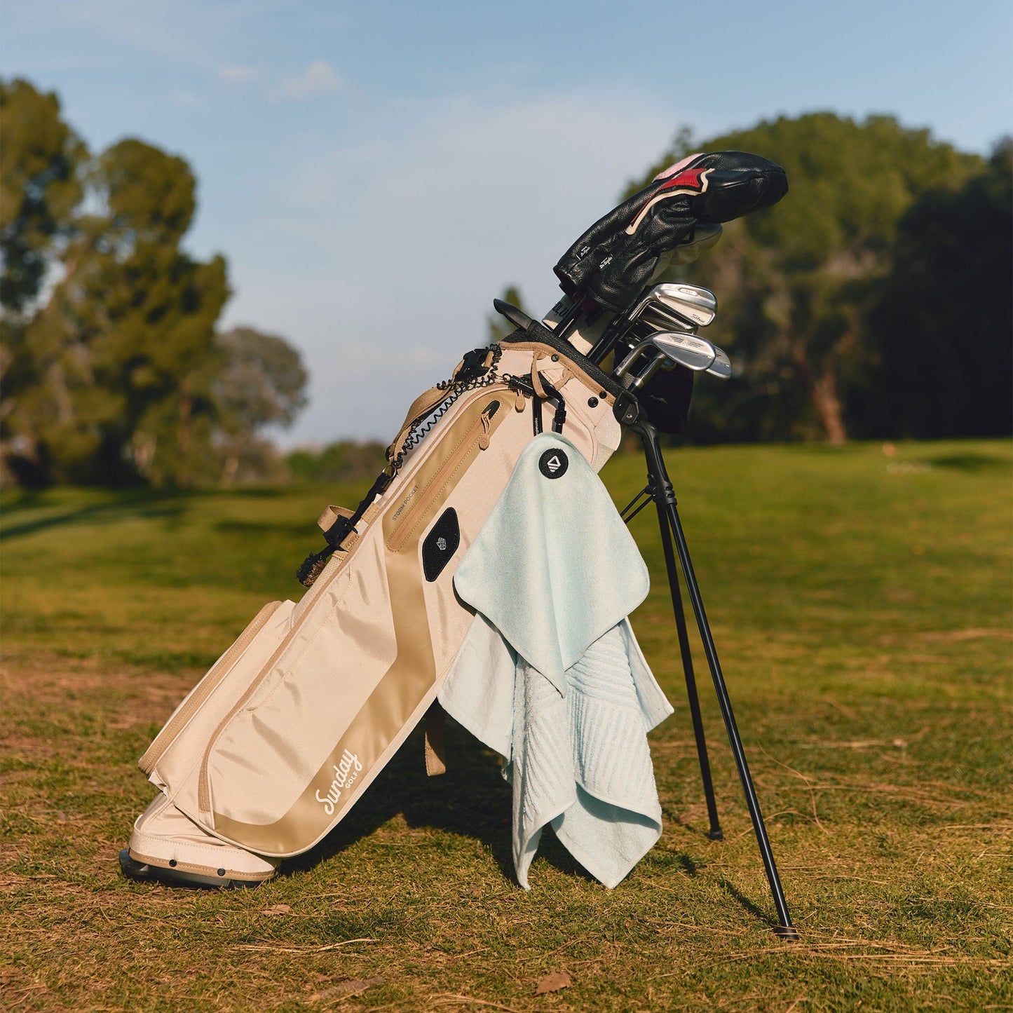 Golf Towel Set: Fairway Pale Blue