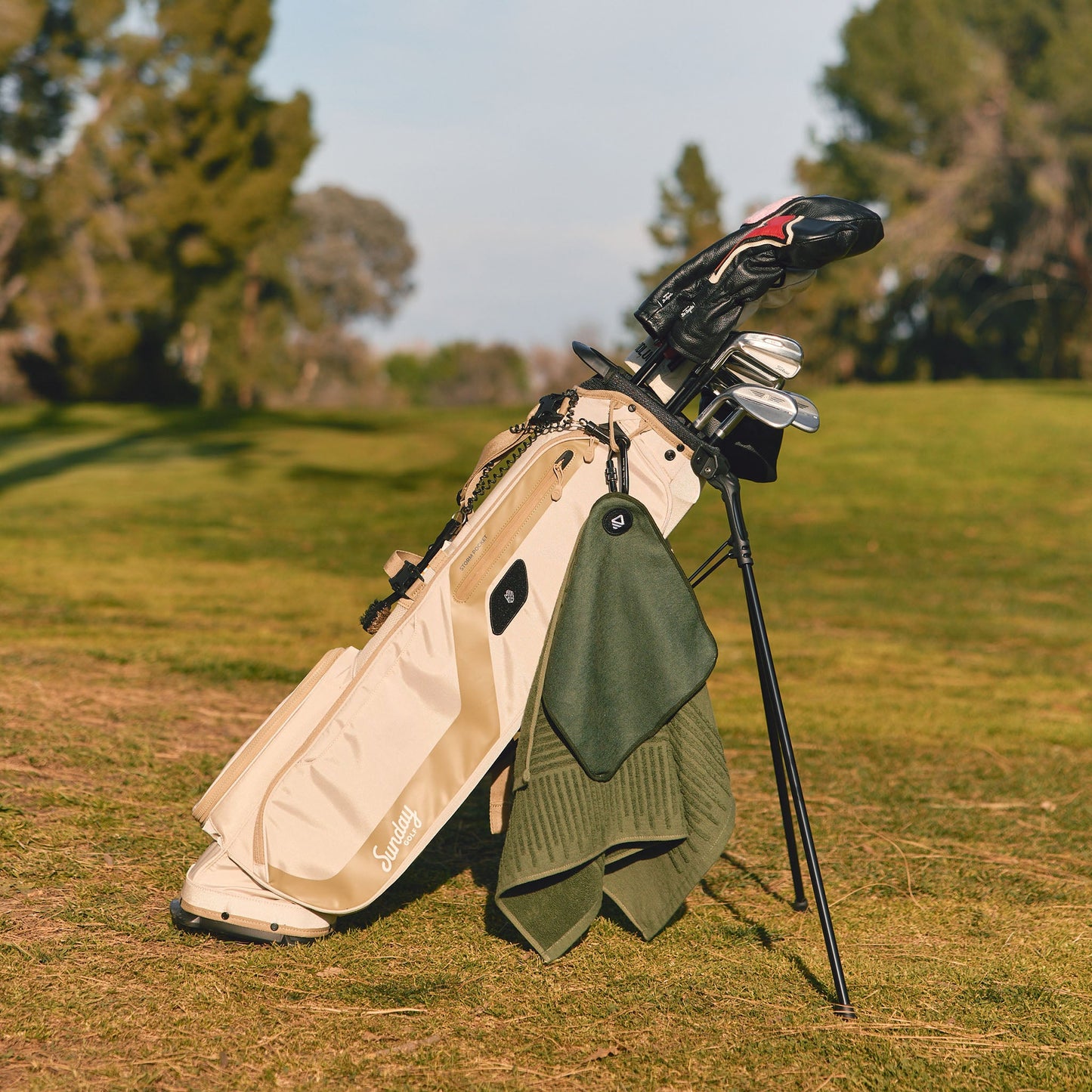 Golf Towel Set: Fairway Grass Green